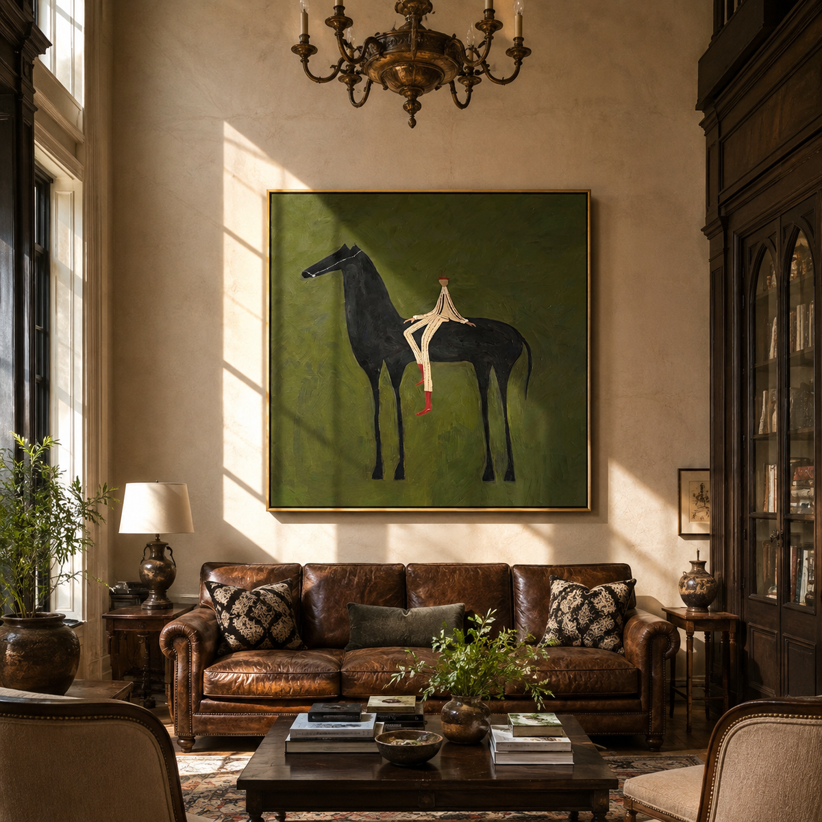 Pale Rider Rests Midnight displayed in a collected contemporary interior