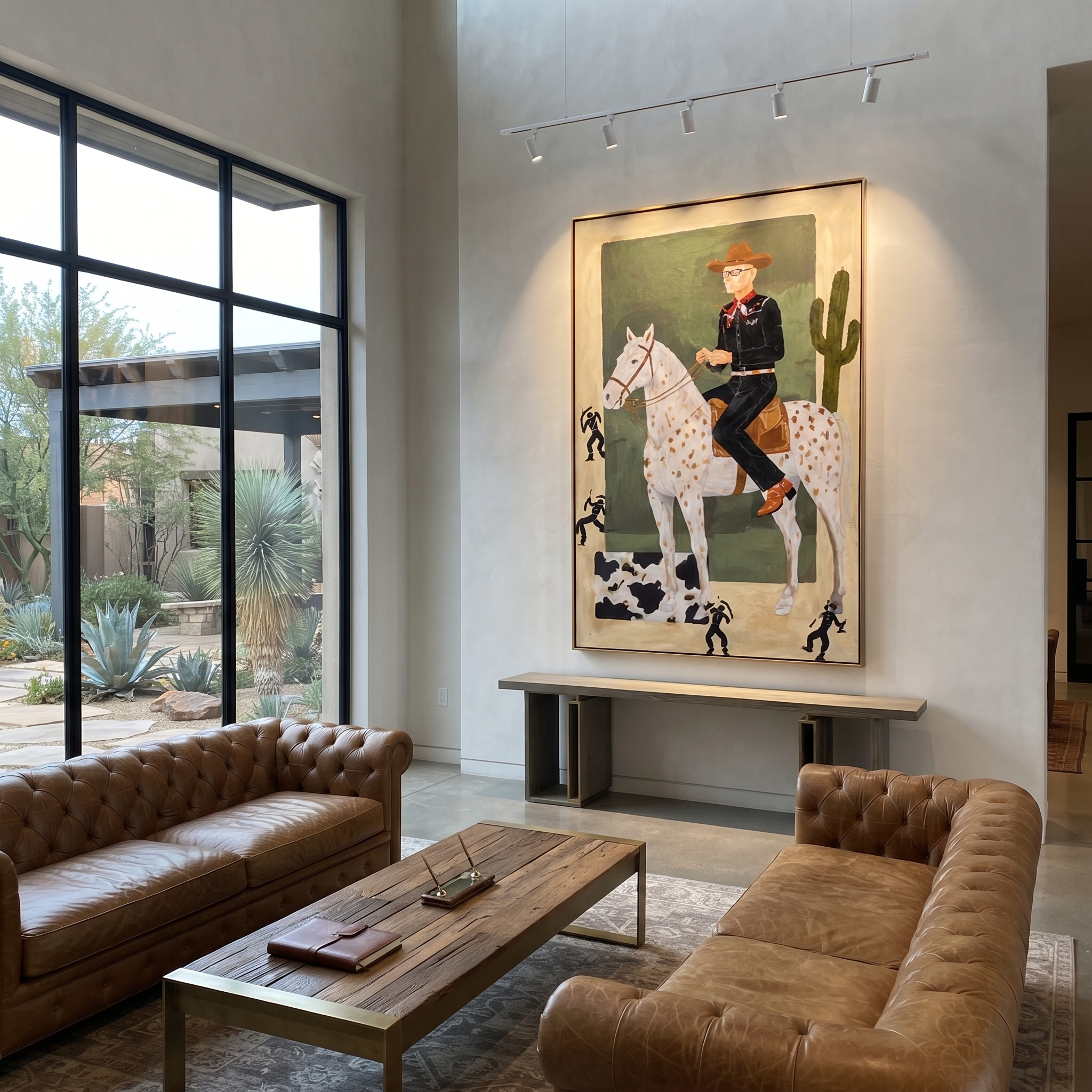 Spotted Trails Pass Cactus displayed in a layered residential setting