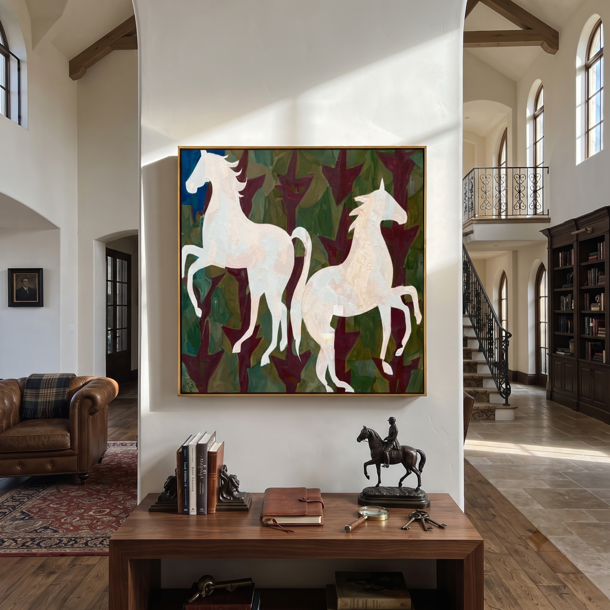 White Horses Rise Wild styled with warm modern furnishings