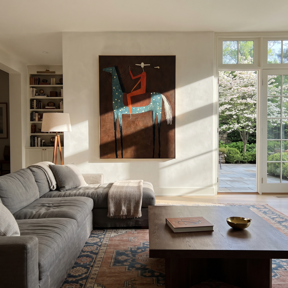 Red Rider Towers Umber styled with warm modern furnishings