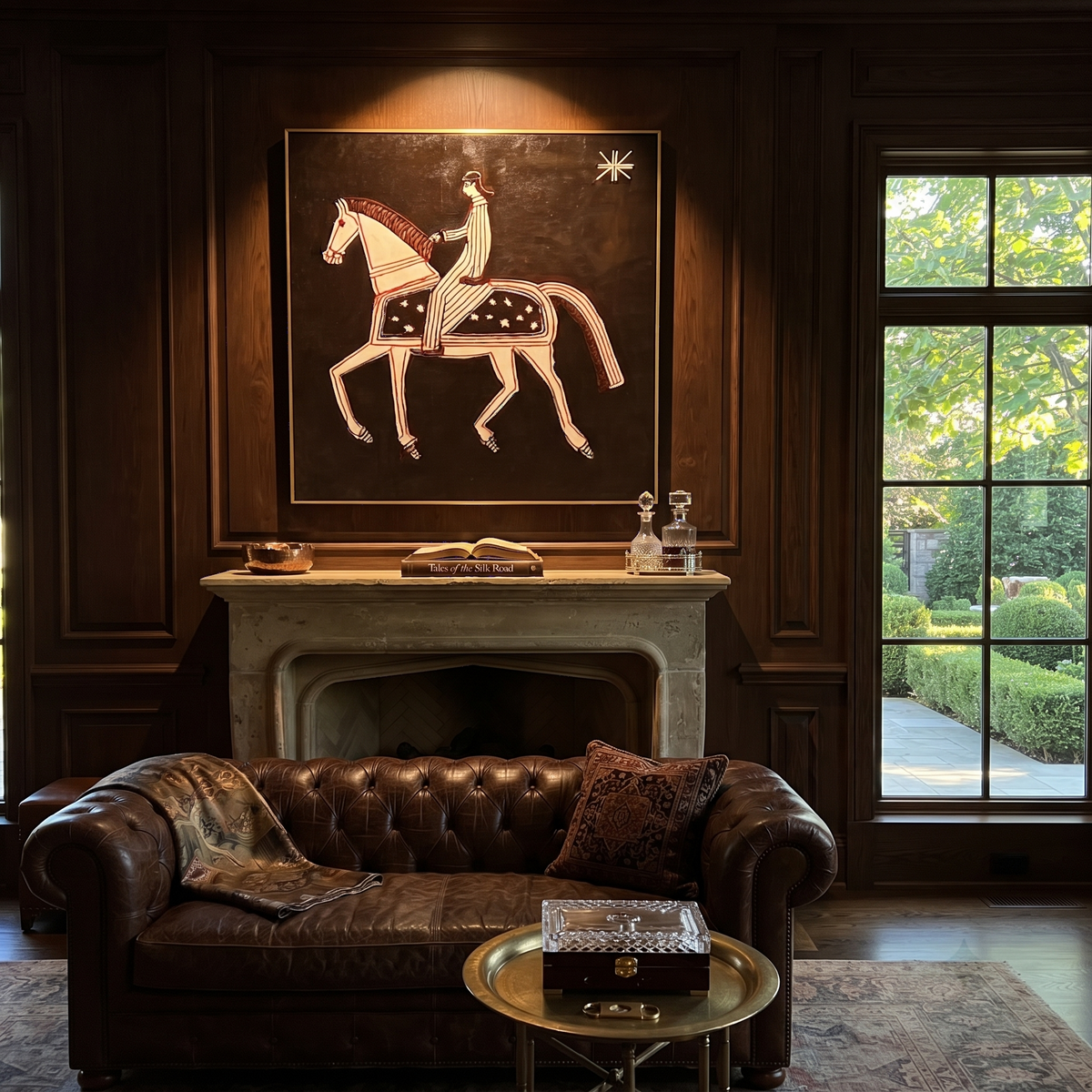 Striped Rider Walks Stars styled with warm modern furnishings