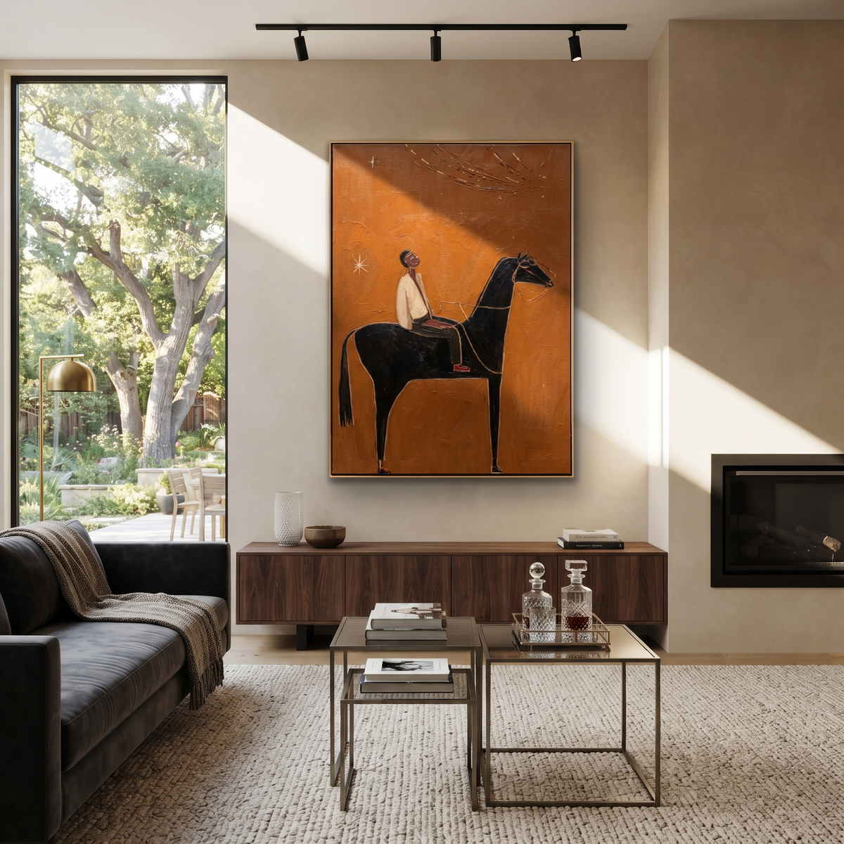 Ivory Rider Watches Comet displayed in a collected contemporary interior