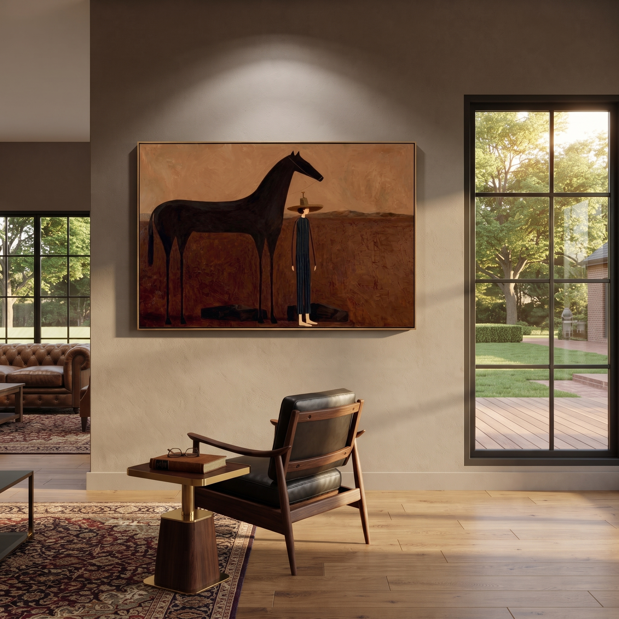 Tall Horse Guards Rest presented as a colorful interior focal point