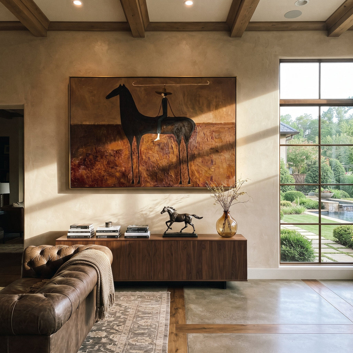 Wide Brim Measures Distance presented as a colorful interior focal point
