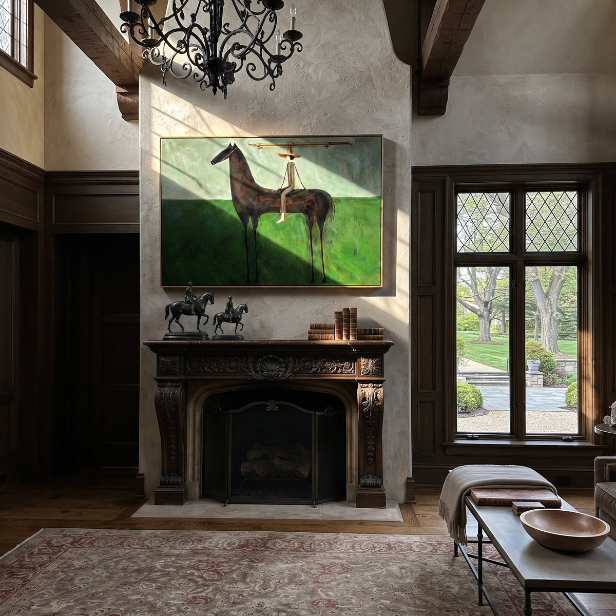Long Bar Spans Meadow styled with wood, linen, and modern decor