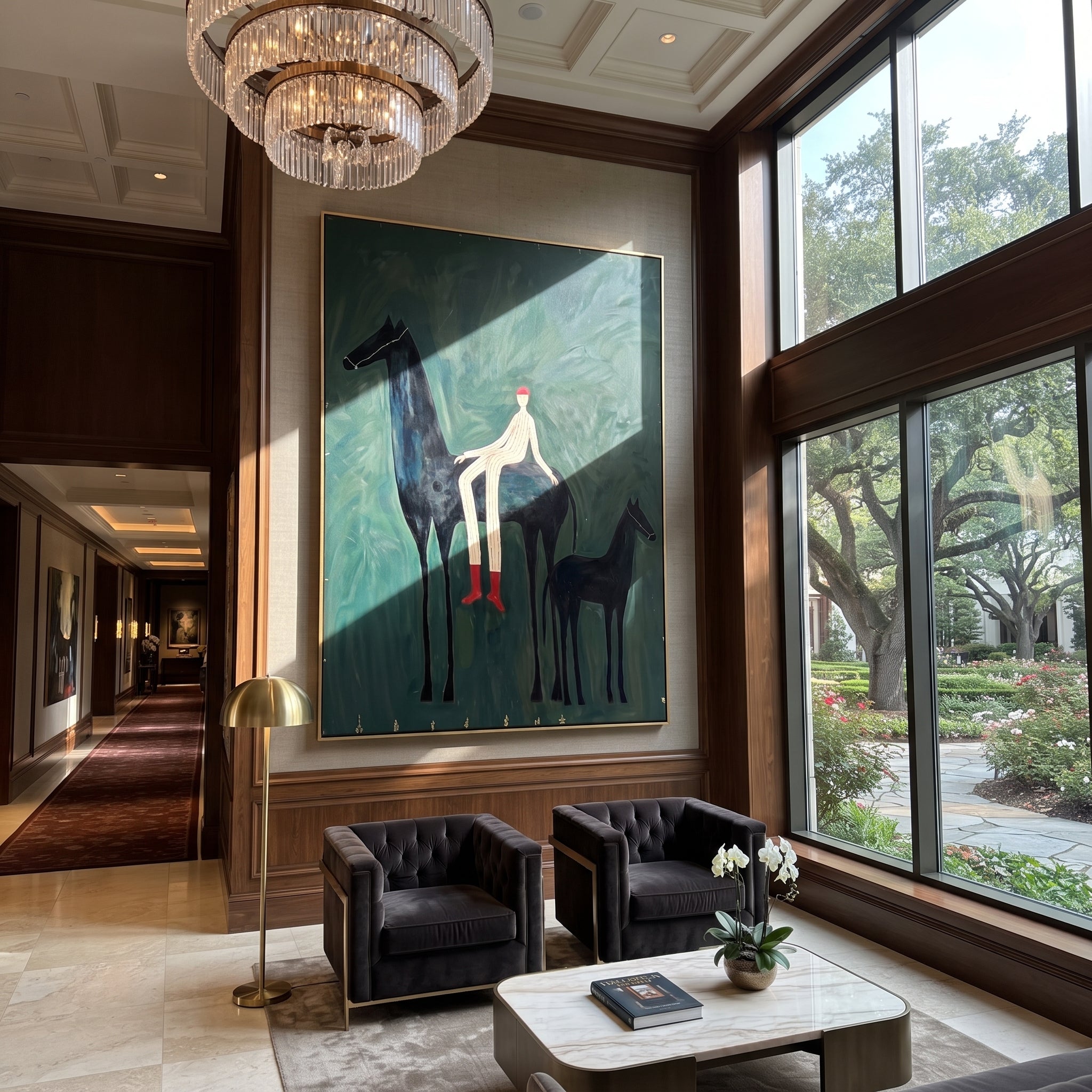 Young Horse Follows Quiet styled with warm modern furnishings
