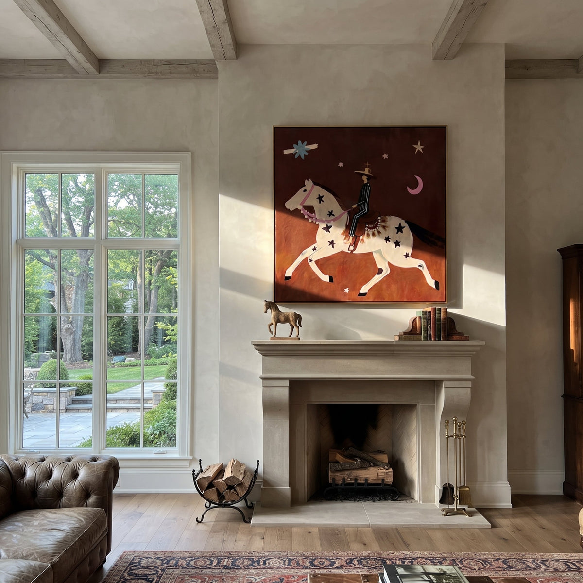 Star Horse Chases Crescent styled with warm modern furnishings