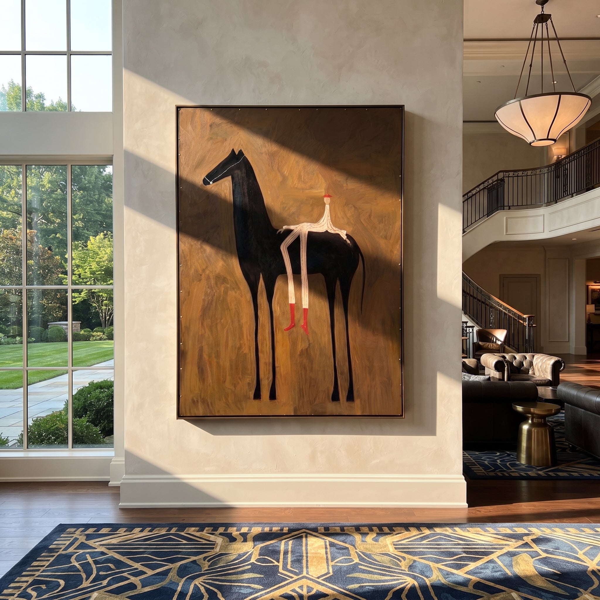 Long Legs Rest Midnight displayed in a collected contemporary interior