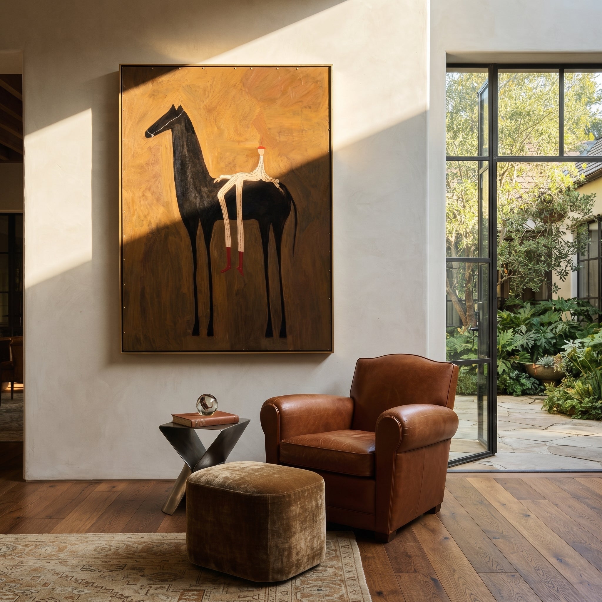 Long Legs Rest Midnight presented as a colorful interior focal point