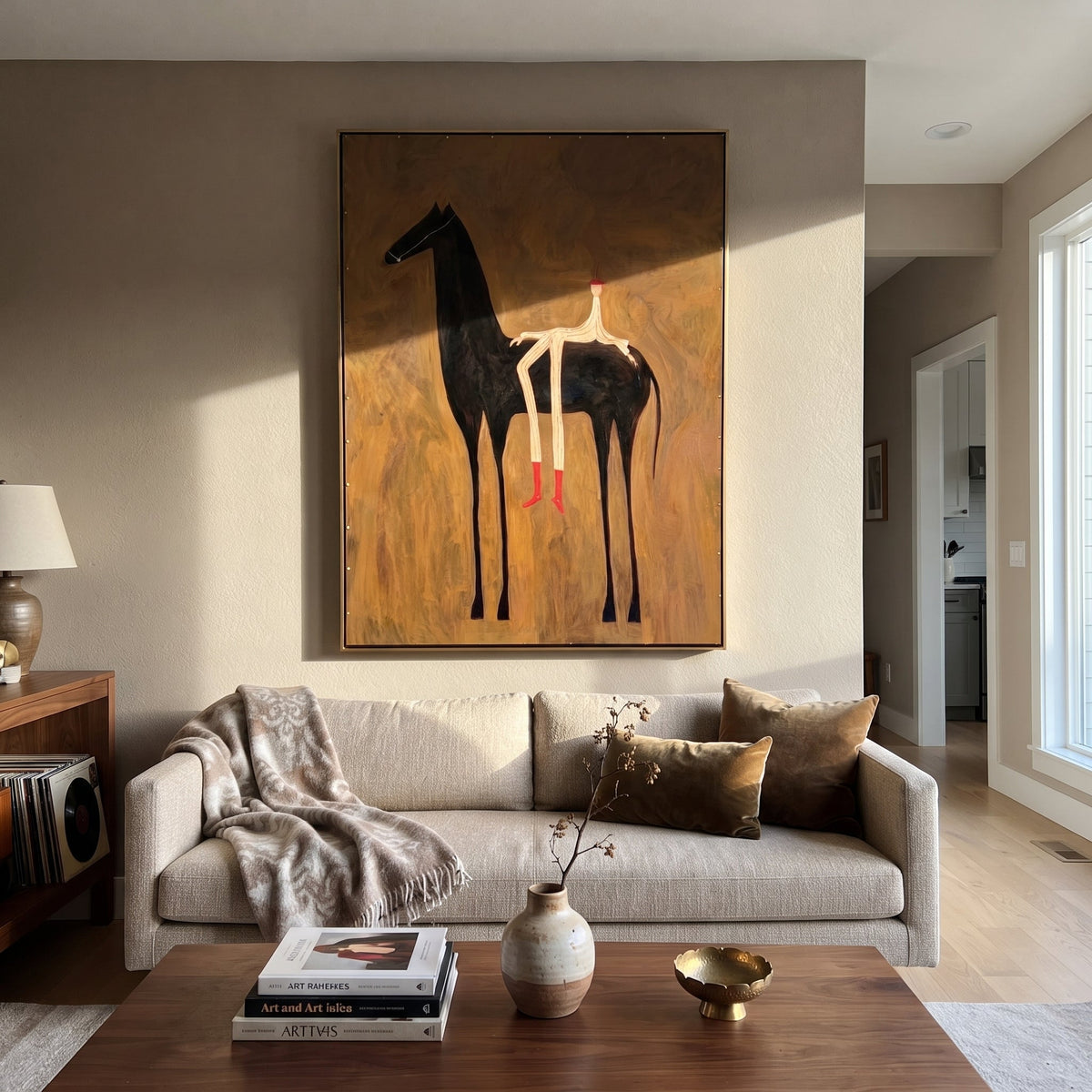 Long Legs Rest Midnight displayed in a layered residential setting