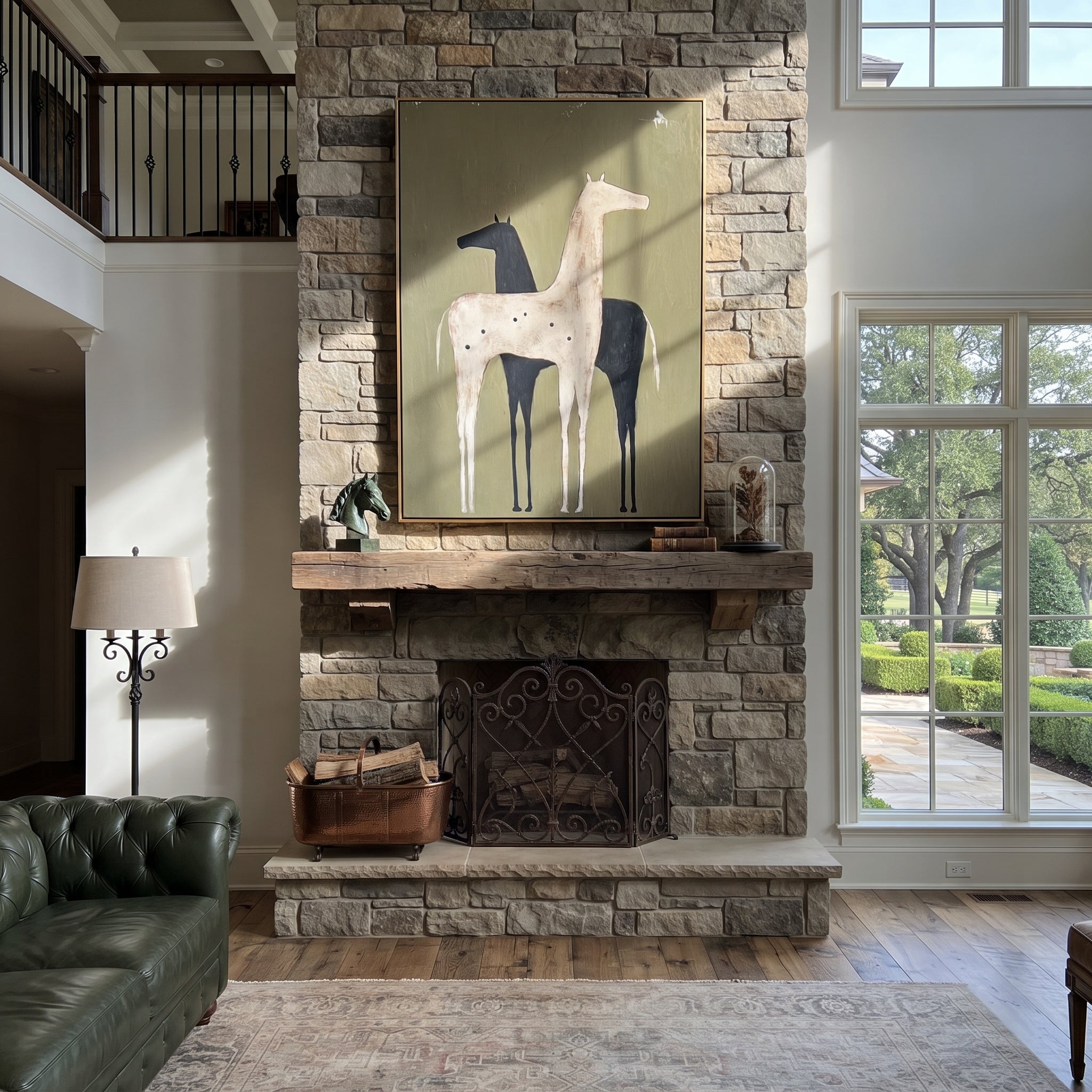 Pale Horse Shadows Midnight presented as a colorful interior focal point