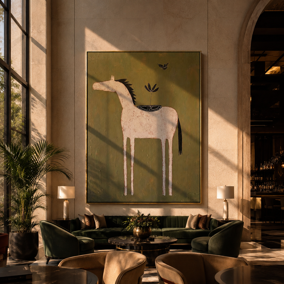 Pale Horse Carries Garden displayed in a layered residential setting