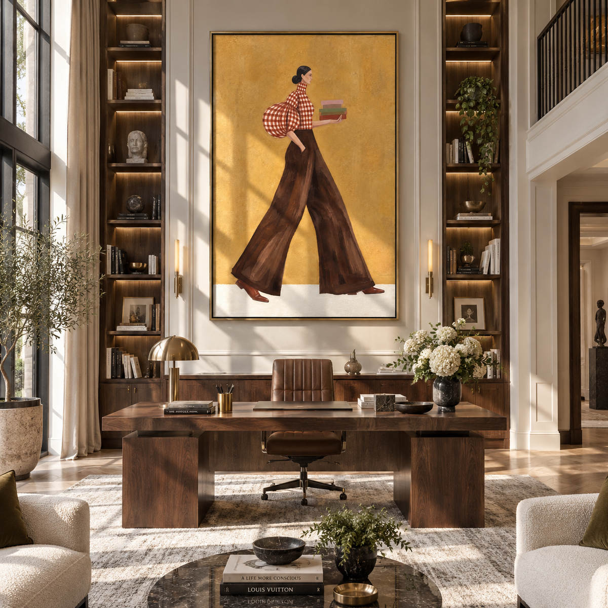 Books Across Ochre Steps presented in an alternate room setting