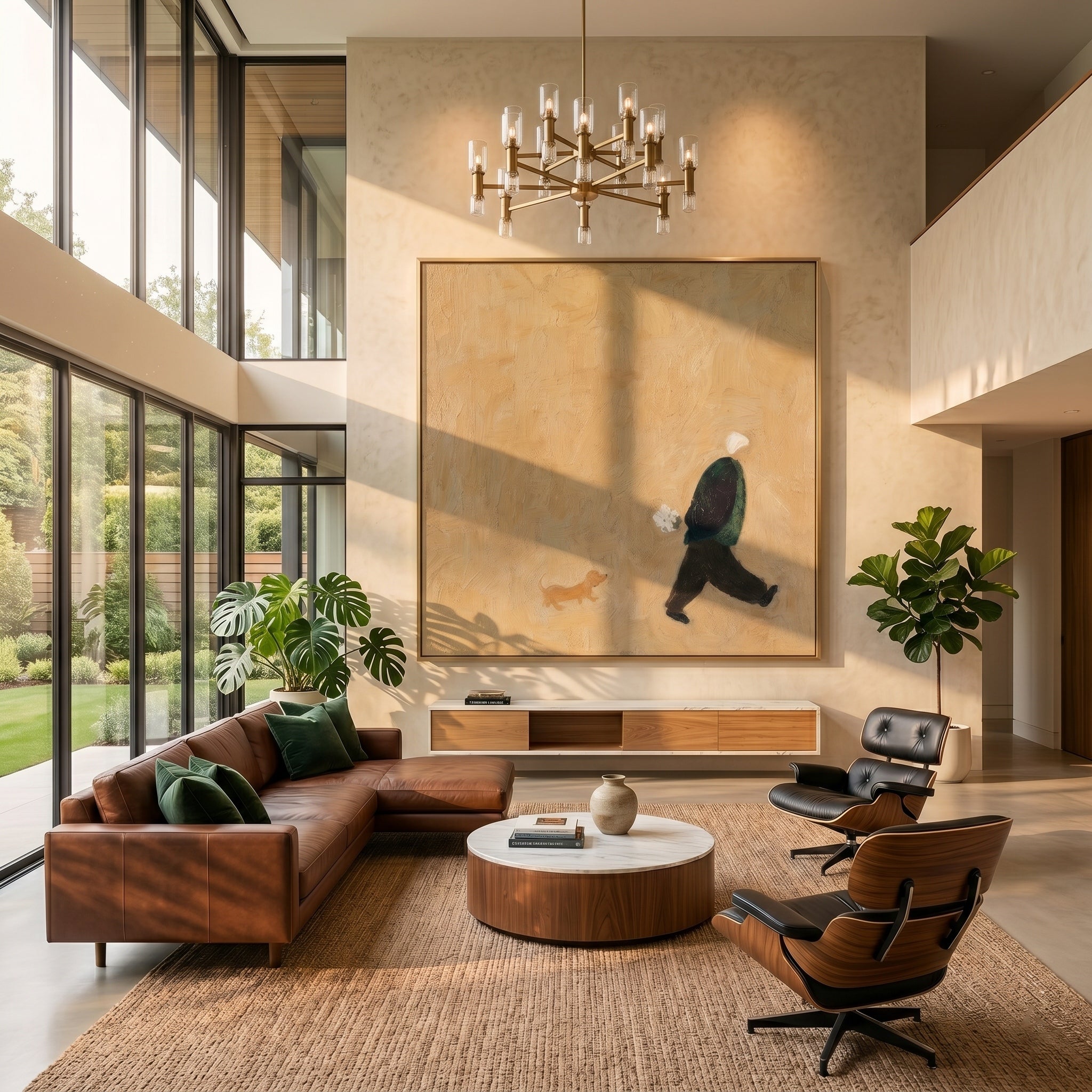 Echoes of Simplicity – Modern Wabi-Sabi Textured Painting | Earthy Minimalist Hallway Art