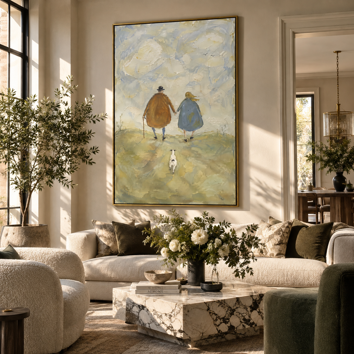 Winter Path for Three displayed with natural materials and quiet decor