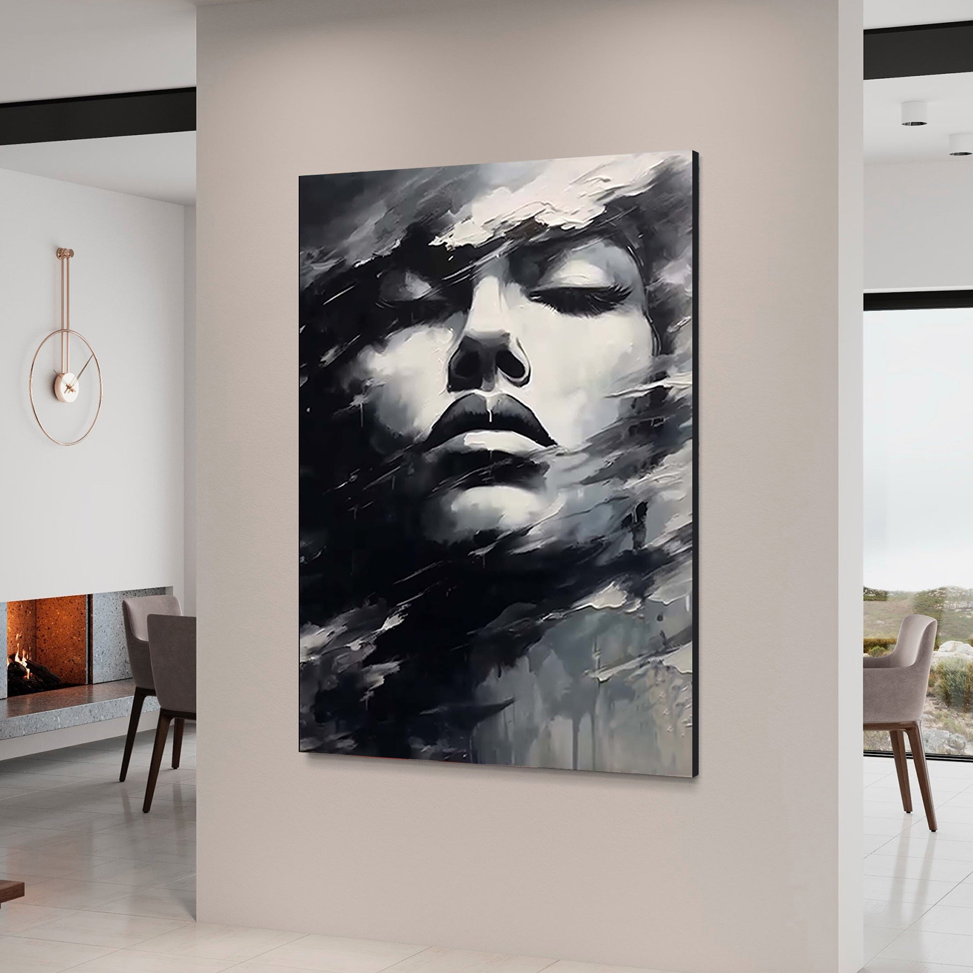 Silent Muse – Heavy Texture Palette Knife Face Portrait Painting | Portrait Art