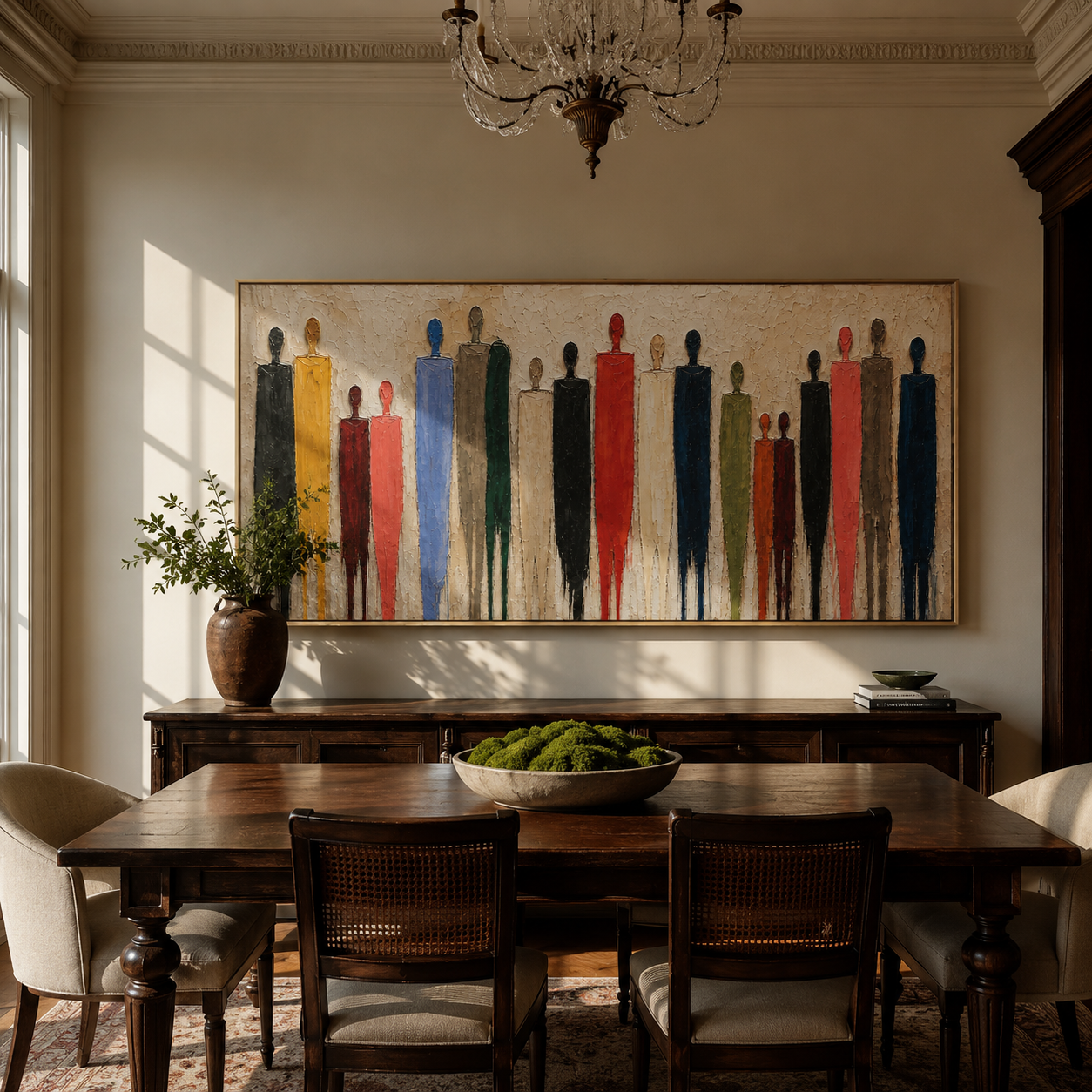 Heights Among Us styled in a refined living area with neutral furnishings
