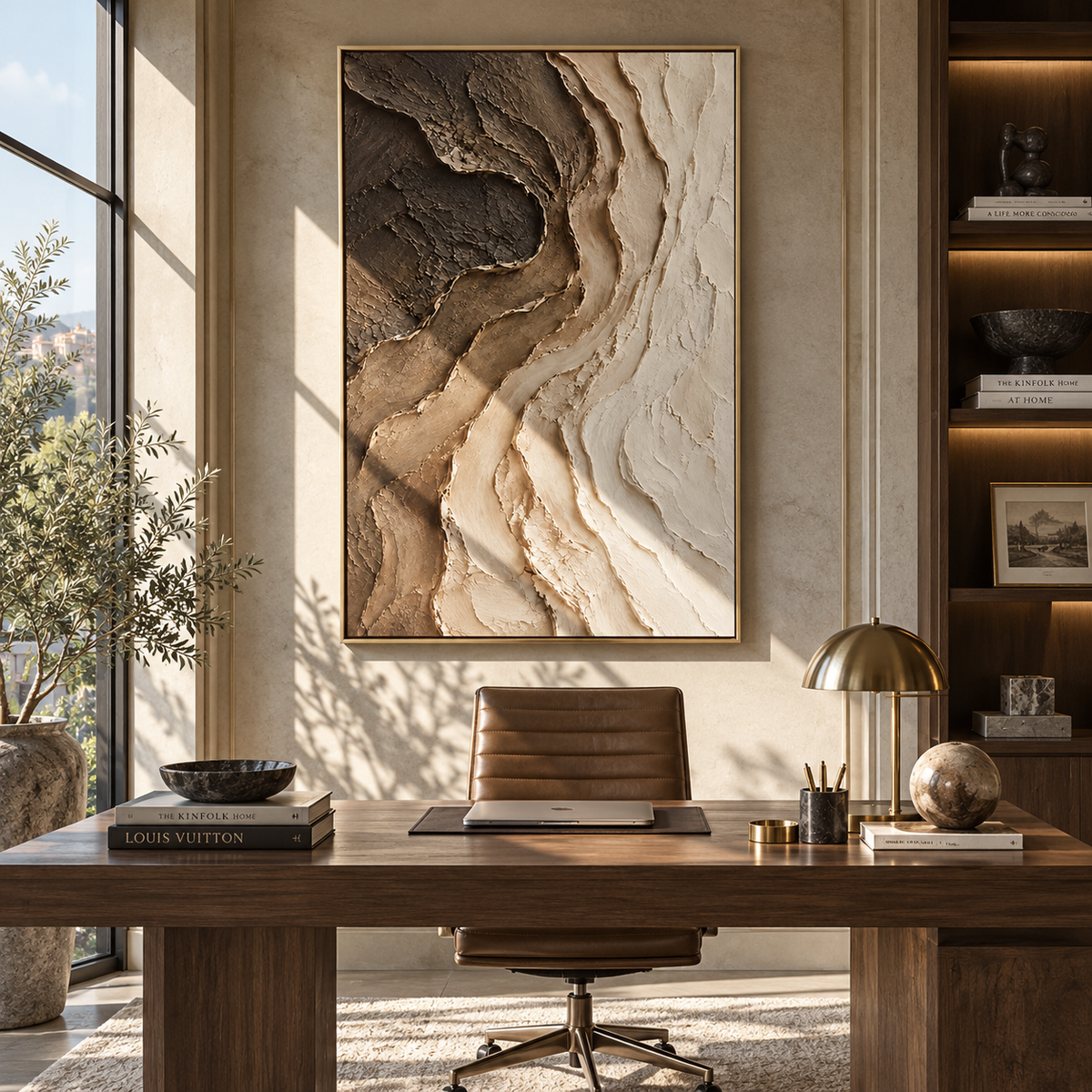 Earth Opens Into Ivory presented in an alternate room setting