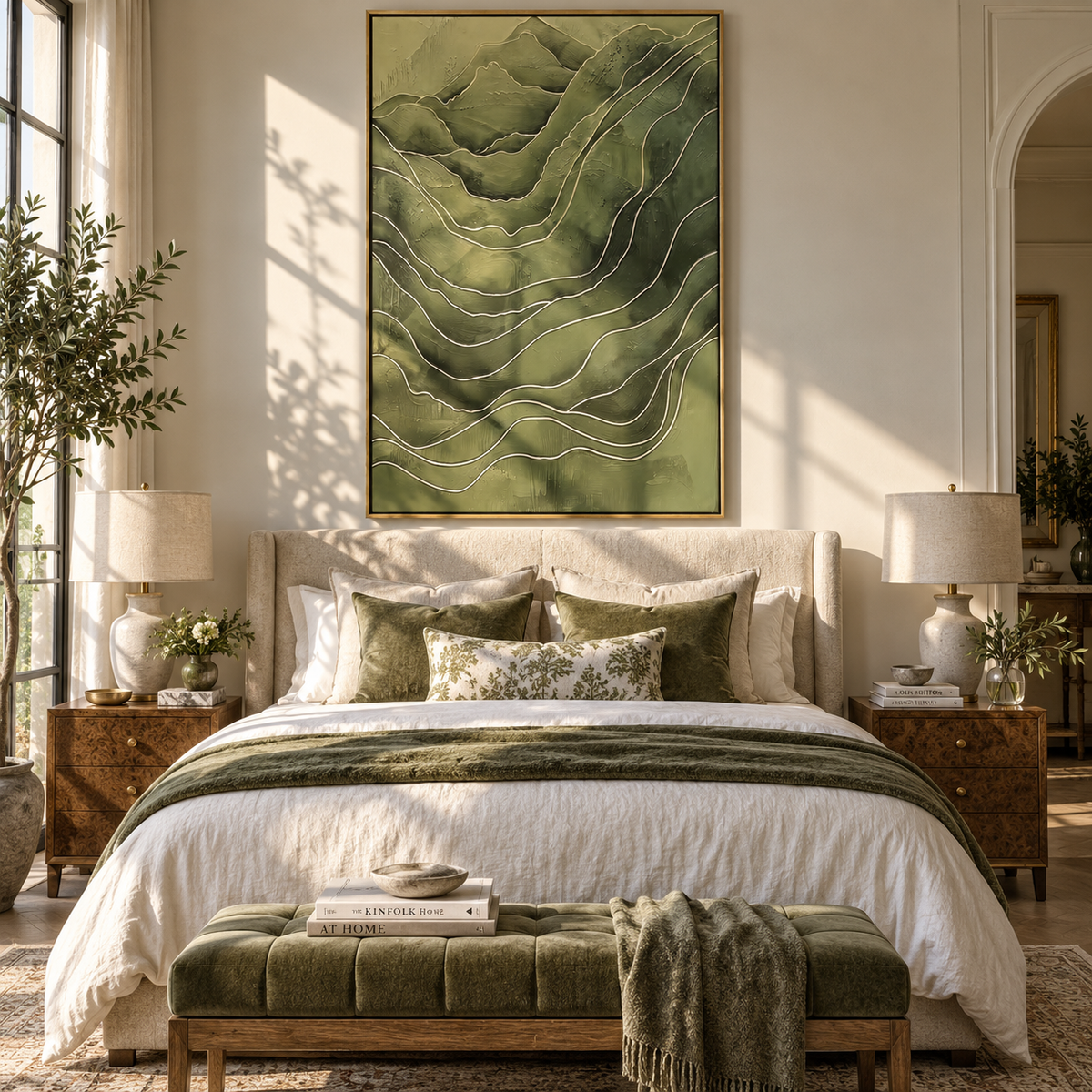 Contour Lines Forest Drift with natural materials and decor