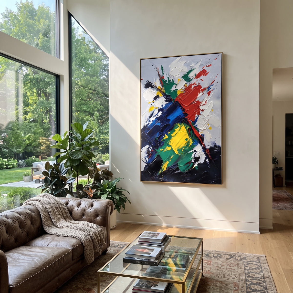Color Breaks the White presented in an alternate styled interior