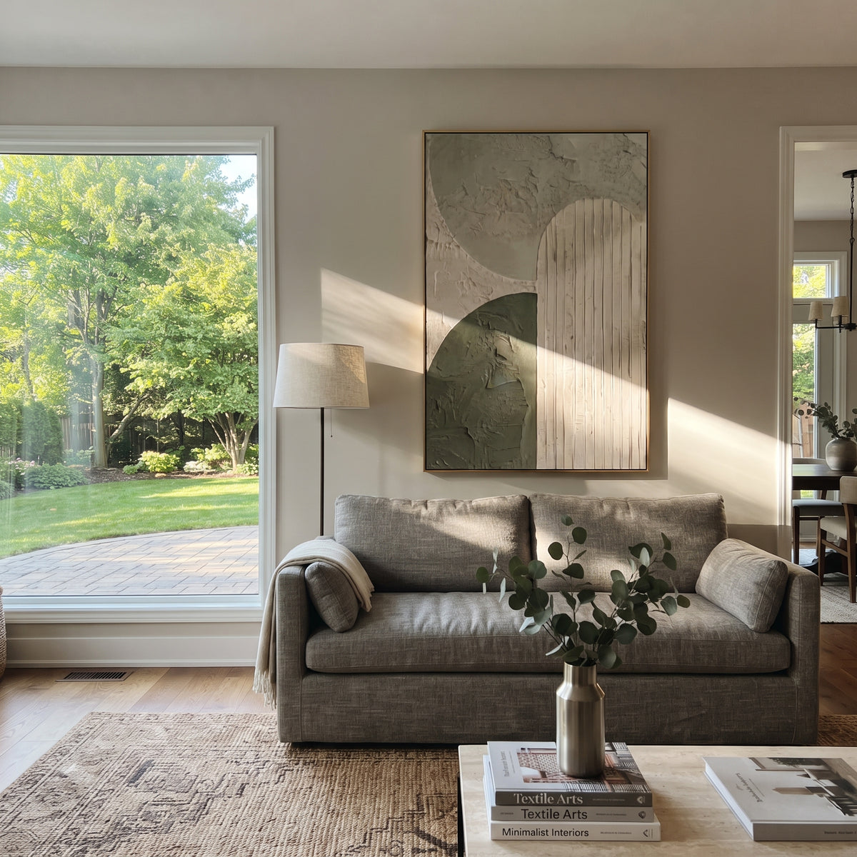 Arches in Sage presented in an alternate styled interior