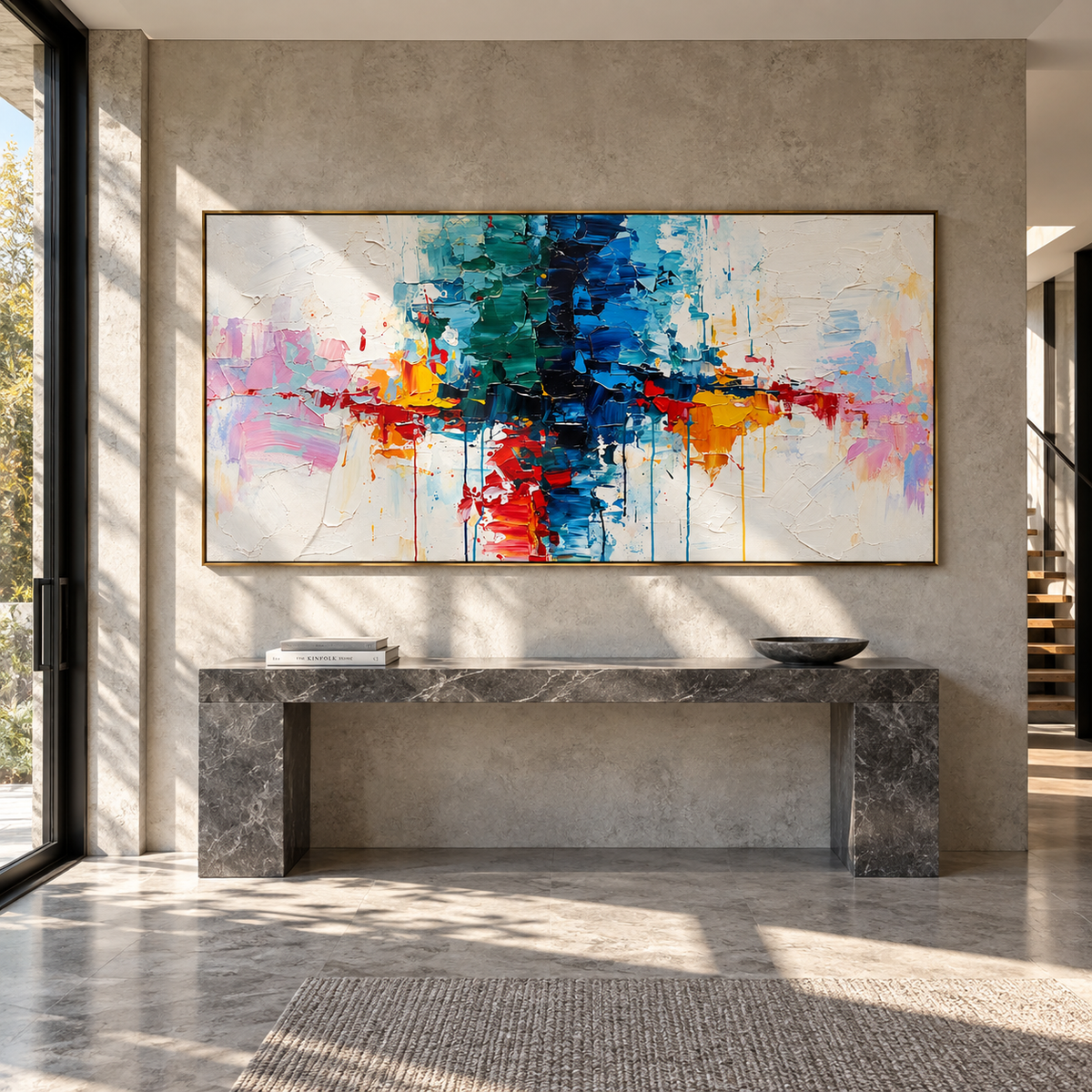 Color Crosses the Silence presented in an alternate room setting