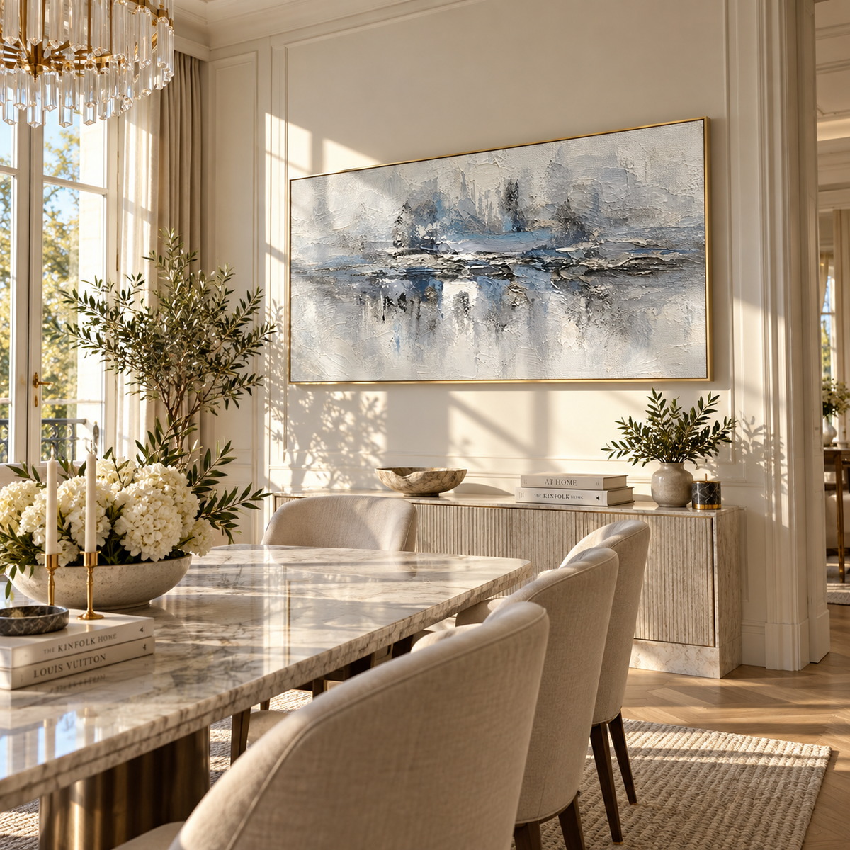 Mist Holds Distant Trees presented in an alternate room setting
