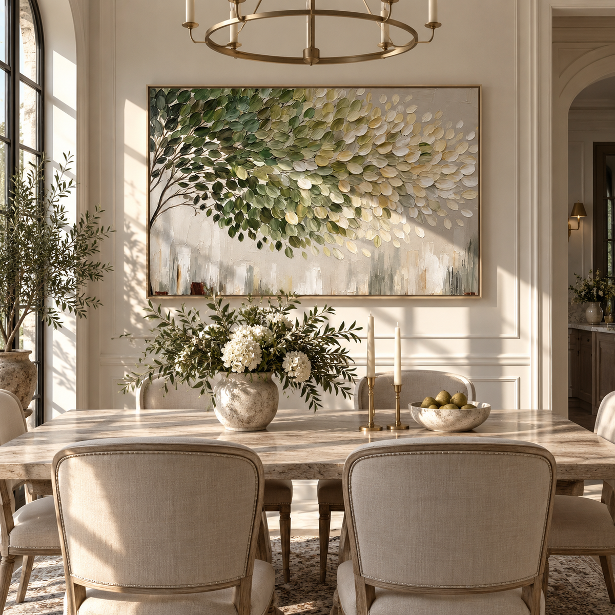 Leaves Drift Into Light presented in an alternate room setting