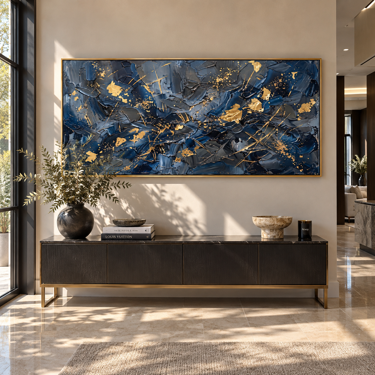 Gold Signals at Midnight presented in an alternate styled interior