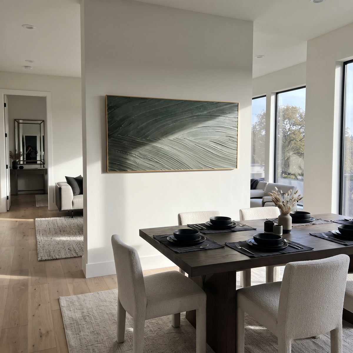 Forest Wind Across Grass presented in an alternate styled interior