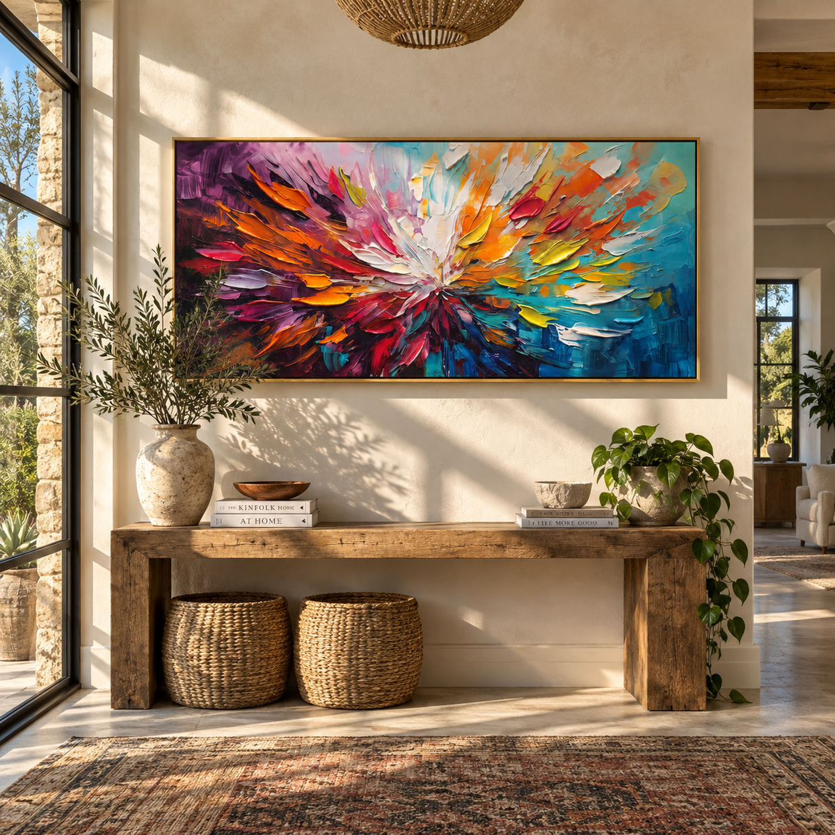 Color Bursts Outward presented in an alternate styled interior
