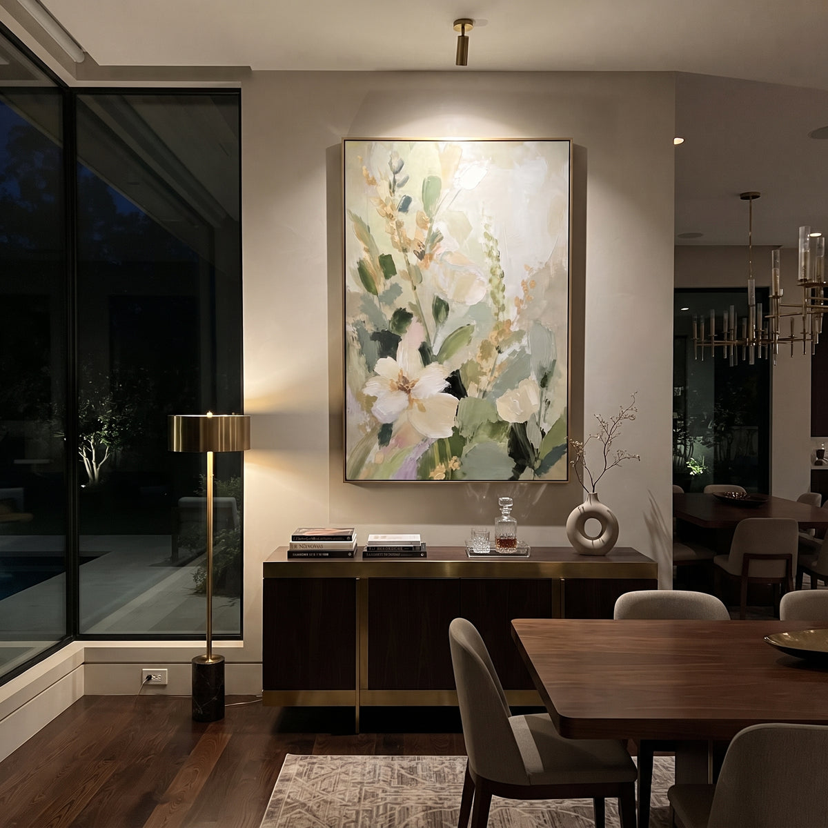 Garden Light Climbs displayed with natural materials and quiet decor