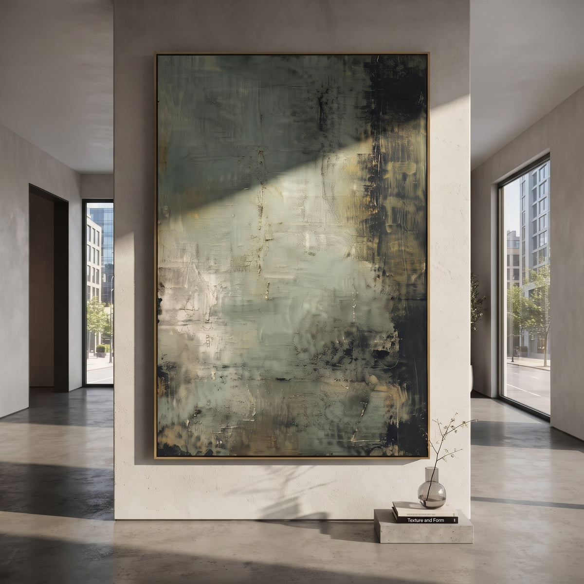 Night Edges the Mist artwork styled as a refined interior focal point