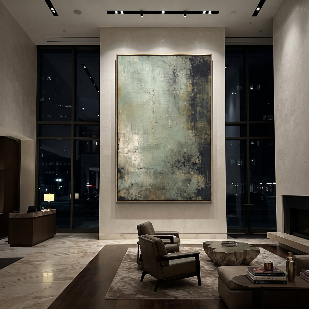 Night Edges the Mist displayed with natural materials and quiet decor