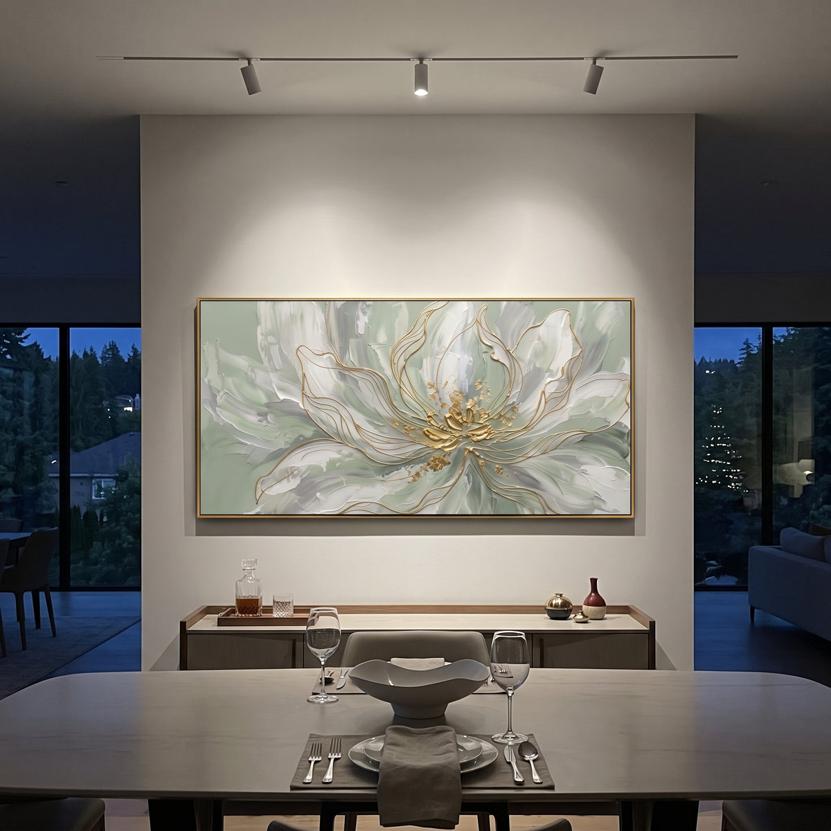 Ivory Lotus Spreads displayed with natural materials and quiet decor