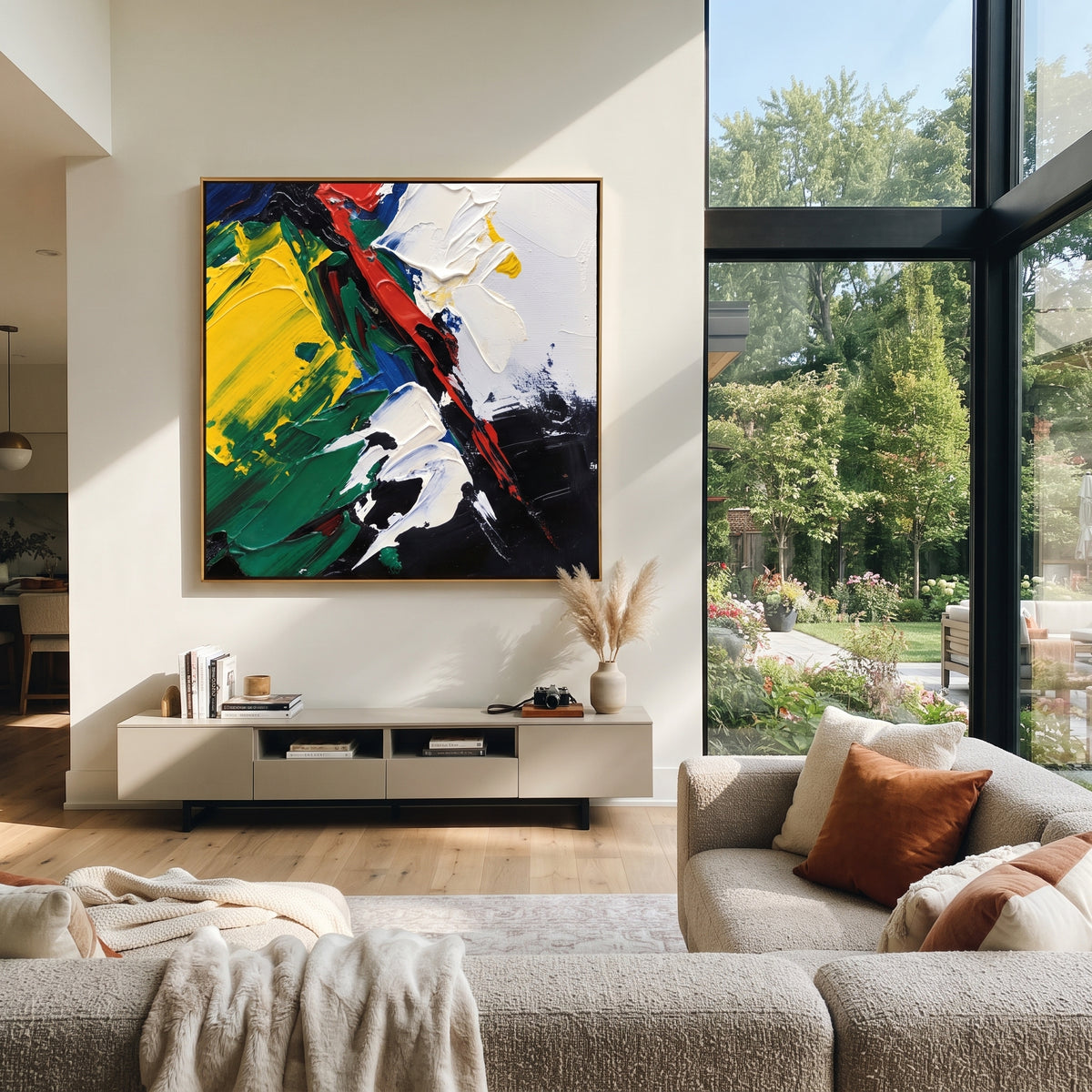 Color Cuts Through Silence presented in an alternate styled interior