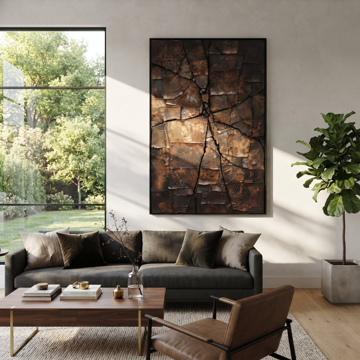 Fractured Bronze Terrain presented in an alternate styled interior