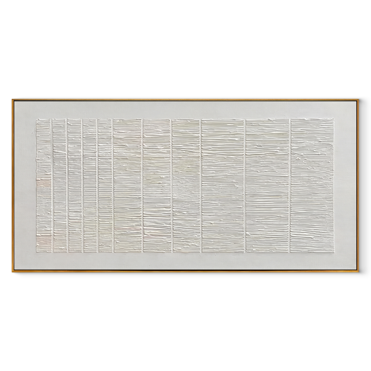 Slate Onyx Amber Crossing Distance - textured abstract painting in a wood frame on white
