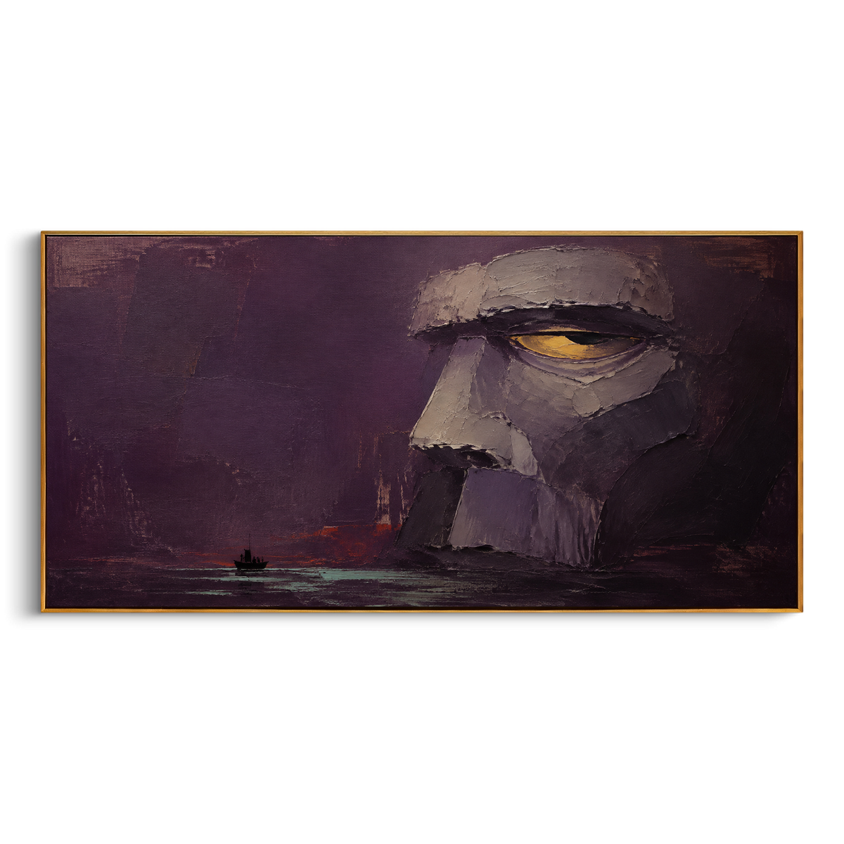 An archer draws his bow toward a field of white axes. The red ground turns the trial into a ritual target, where one clean shot must answer many threats.