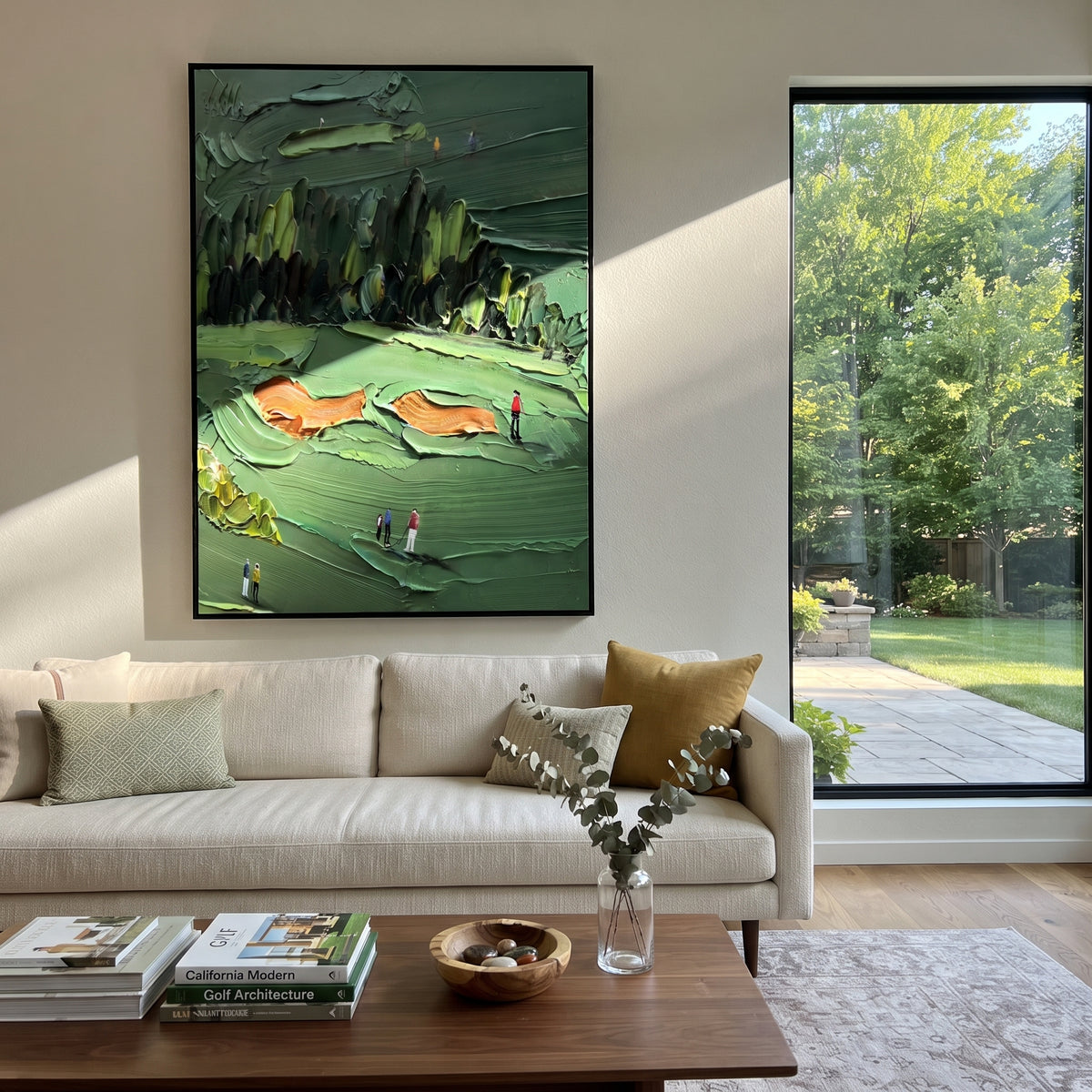 Orange Bunkers Green Current shown above contemporary furnishings