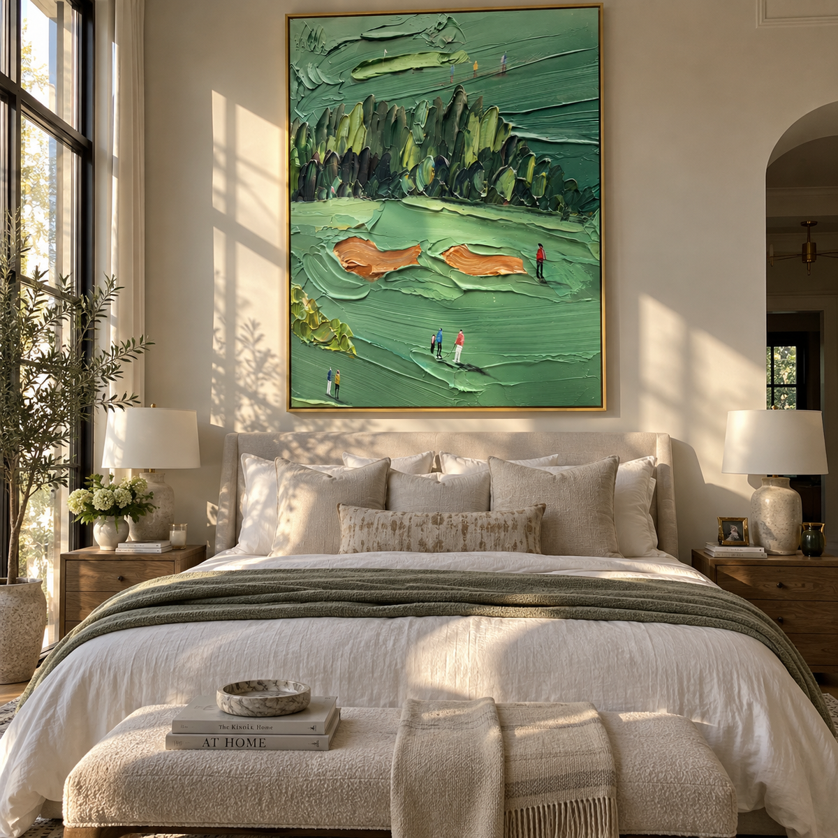Orange Bunkers Green Current with natural materials and decor