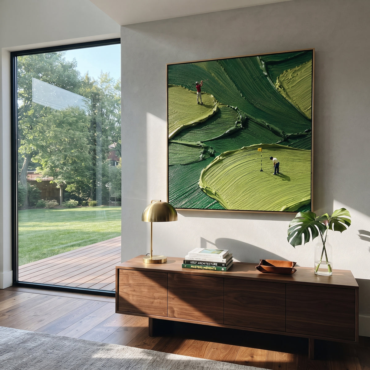 Two Players Emerald Paths styled as a modern focal point