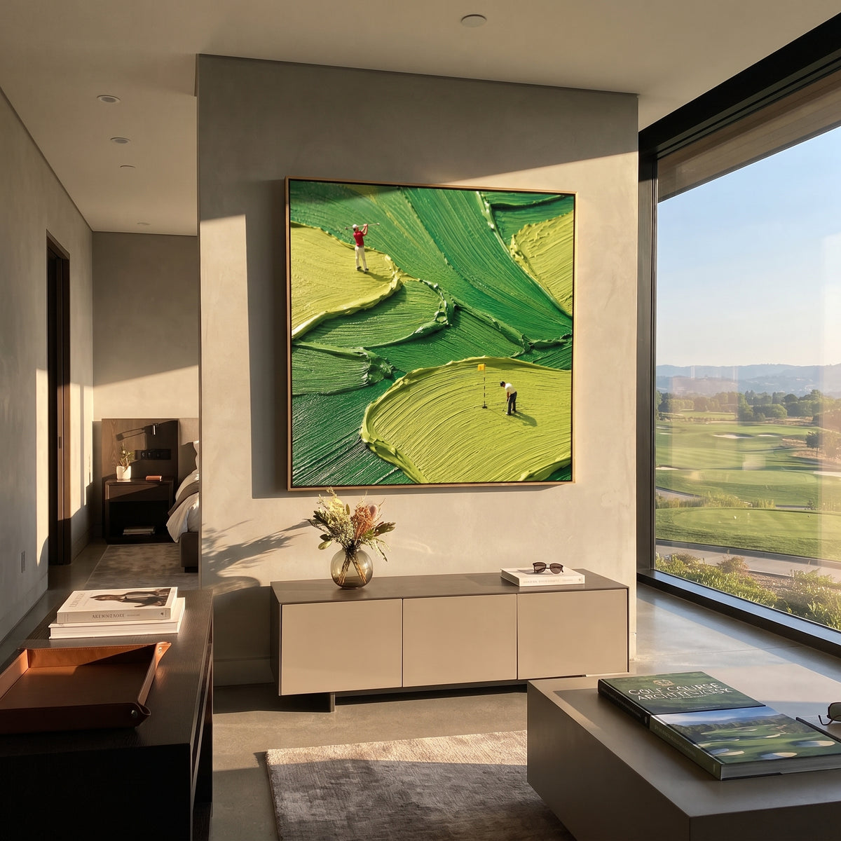 Two Players Emerald Paths with natural materials and decor