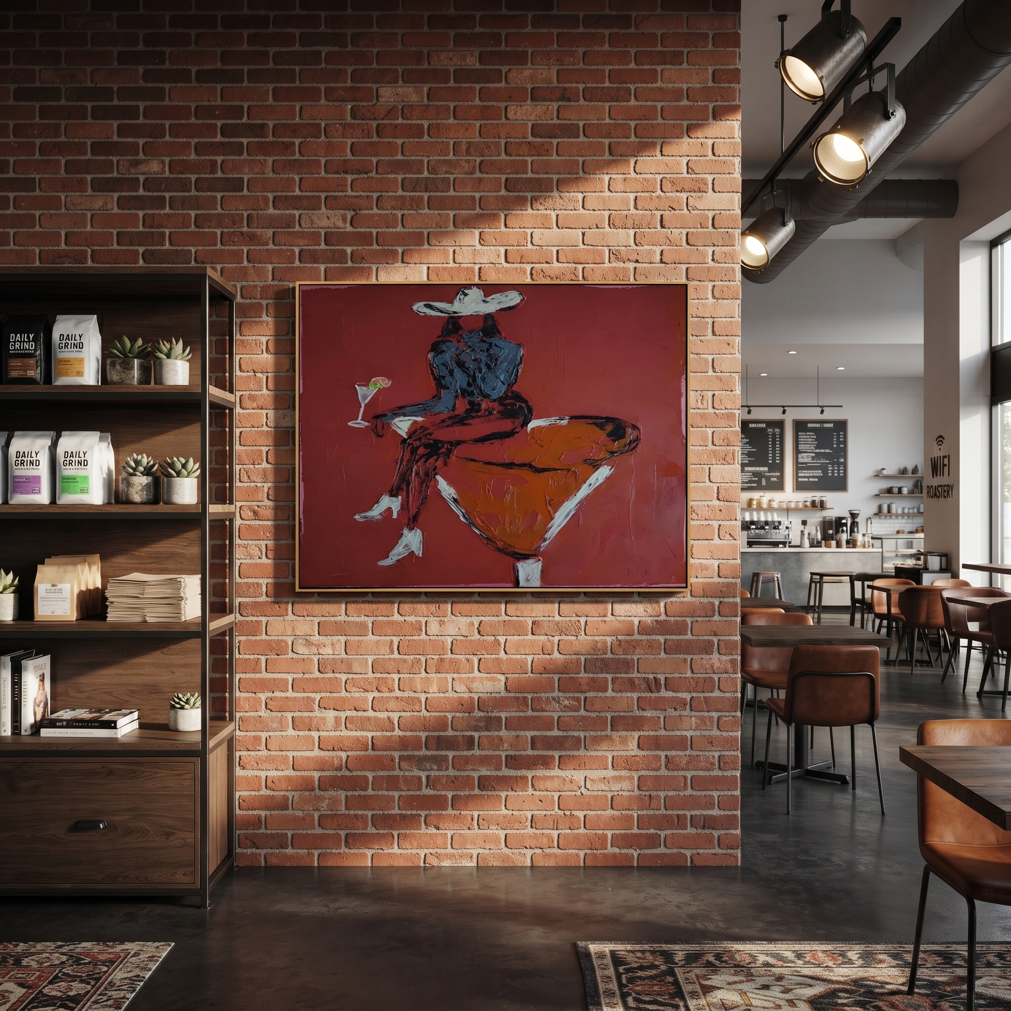 Burgundy Glass Holds Midnight displayed in a layered residential setting