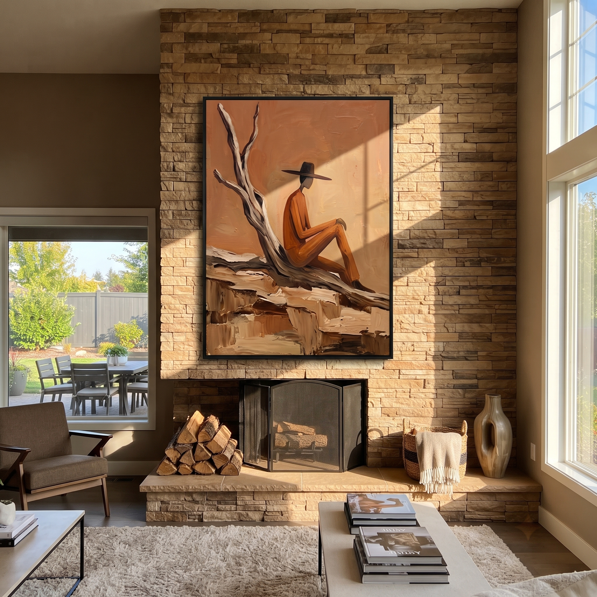 Deadwood Keeps His Counsel presented as a colorful interior focal point