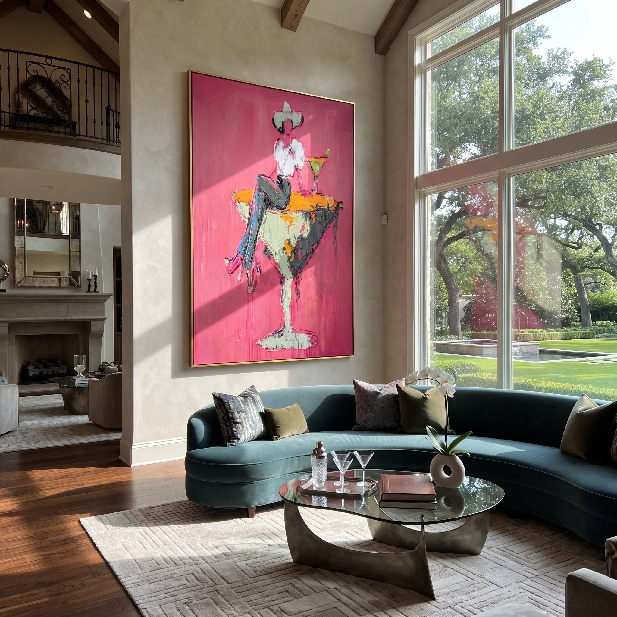 Mint Glass Holds Midnight displayed in a collected contemporary interior