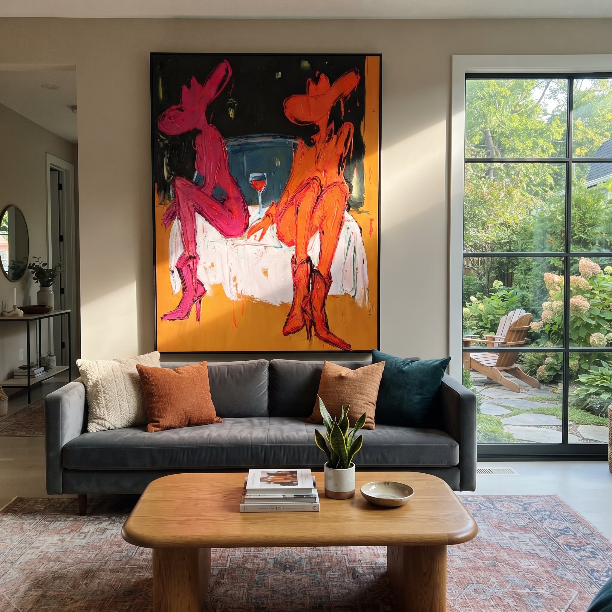 Two Cowgirls Trade Stories styled with warm modern furnishings