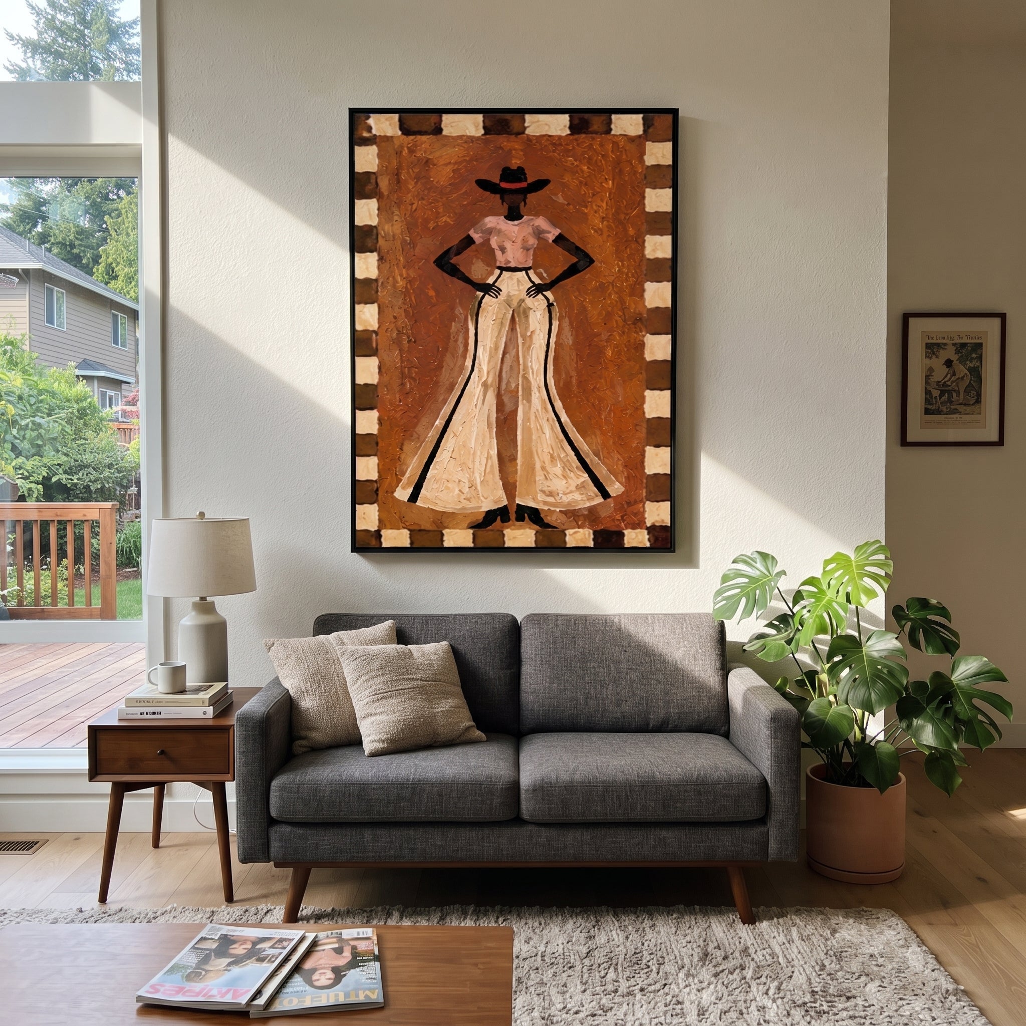 Ivory Trousers Command Stillness displayed in a layered residential setting