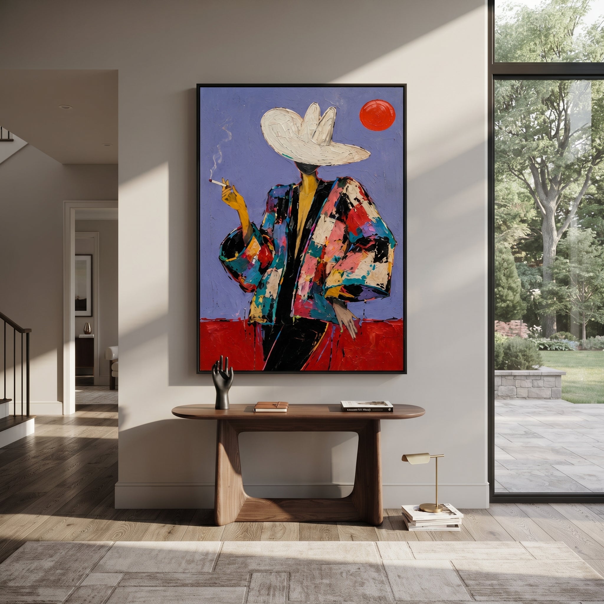 Red Sun Watches Smoke displayed in a collected contemporary interior