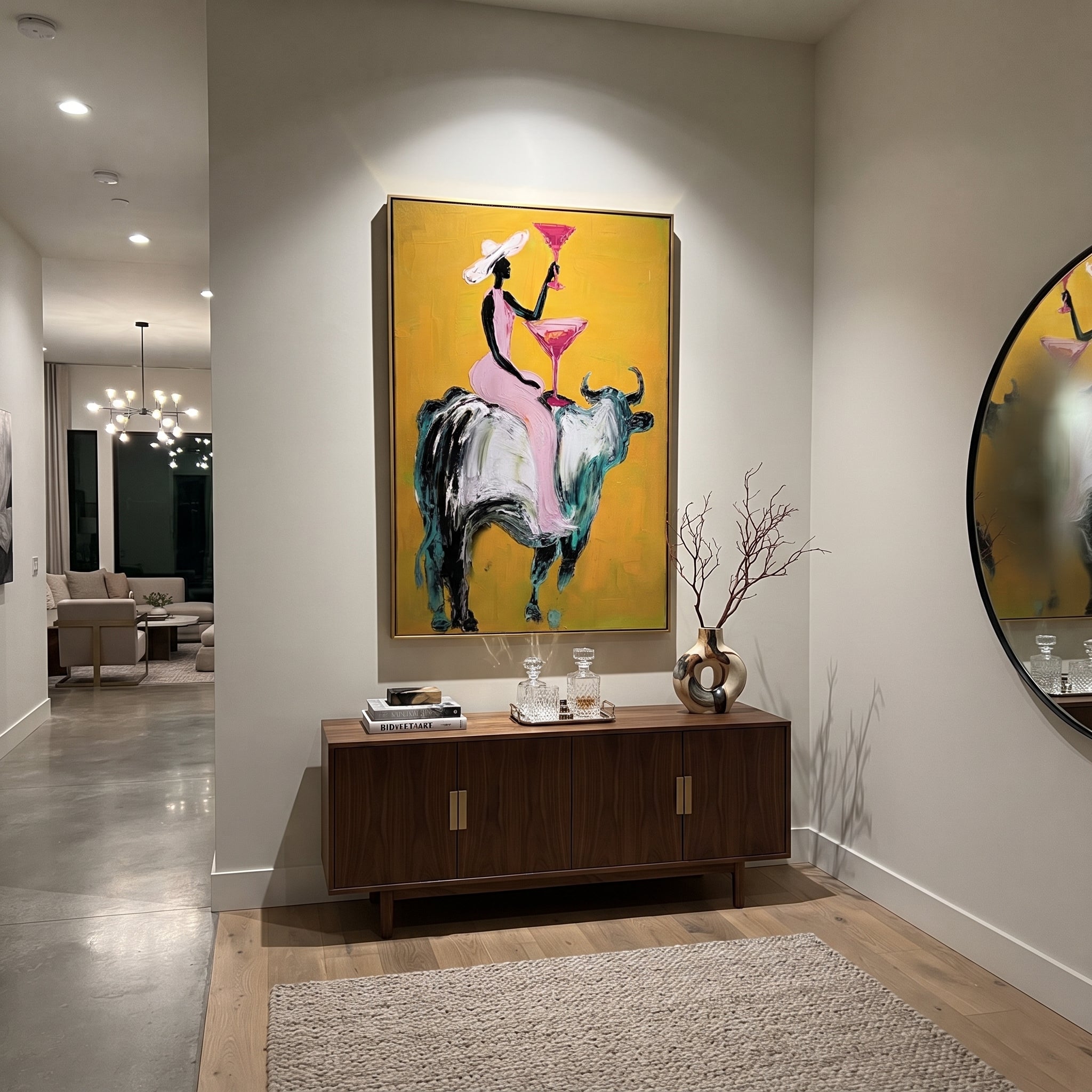 Golden Toast Rides Silver styled with warm modern furnishings